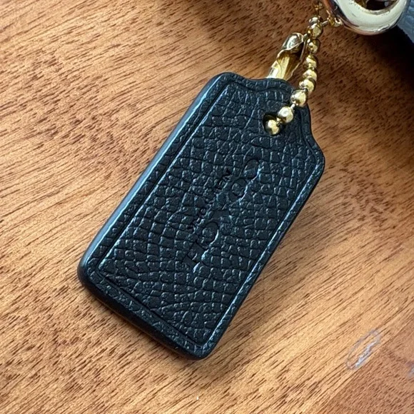 Coach Ocelot Black & Blue Animal Print Wristlet Leopard Double Zipper Rare! EUC - Picture 3 of 8